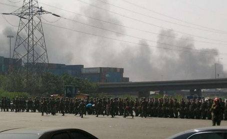 天津危险品仓库爆炸现场